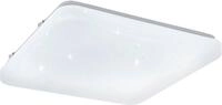 EGLO LED Deckenleuchte FRANIA-S Deckenlampe, wei&szlig;, Kristalleffekt, geringe