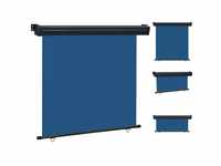 vidaXL Balkon-Seitenmarkise 170 × 250 cm blau 48438