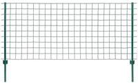 vidaXL Gartenzaun Metallzaun Stahl 20 x 1,5 m Gr&uuml;n, (1-St)
