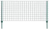 vidaXL Gartenzaun Metallzaun Stahl 20 x 0,8 m Gr&uuml;n, (1-St)