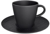 Villeroy & Boch Tasse Manufacture Rock Kaffeetasse mit Untertasse, 2-tlg.,...