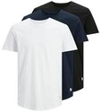 Jack & Jones Rundhalsshirt JJENOA TEE SS CREW NECK 3PK MP NOOS (Packung, 3-tlg.,