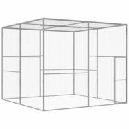 vidaXL Kleintierk&auml;fig vidaXL Katzenk&auml;fig 3x3x2,5 m Verzinkter Stahl