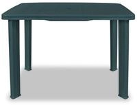 vidaXL Gartentisch, Outdoor Tisch Gr&uuml;n 101 x 68 x 72 cm Kunststoff