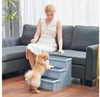 PawHut Haustiertreppe Hundetreppe 3 Stufen Katzentreppe f&uuml;r Bett, Sofa, Couch