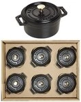 Zwilling Schmortopf Staub Mini Schmortopf Gusseisen schwarz emailliert Gastro 6 er