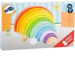 Legler small foot 11412 - Holzbausteine Regenbogen XL Holzbaukasten