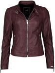 Lederjacke MAZE "Lederjacke Lindsay", Damen, Gr. S, braun (mahagony), Obermaterial: