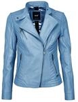 Kurzjacke MAZE "Lederjacke Sally", Damen, Gr. XL, blau (light blau),...