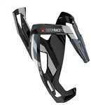 Elite Trinkflasche Elite Trinkflaschenhalter CustomRacePlus glanzschwarz/wei&szlig;