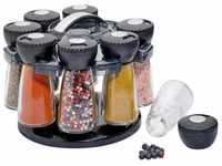 Küchenprofi Gewürzkarussell Gewürzständer mit 8 Gläsern Kunststoff,...