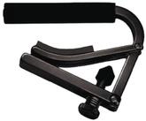 Shubb Westerngitarre, Capodaster C2k Konzertgitarre Black Chrome, Zubeh&ouml;r,