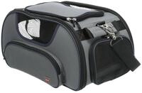 TRIXIE Tiertransporttasche Airline Tasche&nbsp;Wings - grau/blau - 28 &times; 23 &times; 46 cm