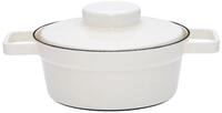 Riess Kochtopf Aromapots Kasserolle mit Deckel &Oslash;20cm Wei&szlig;