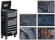 BGS Werkzeugwagen BGS Werkstattwagen Profi Standard Maxi 12 Schubladen mit 263