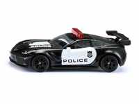 Siku 1545 Chevrolet Corvette ZR1 Police schwarz/weiß