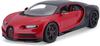 Bburago Modellauto Bugatti Chiron Sport (schwarz-rot), Maßstab 1:18,...