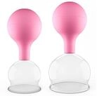 pulox Vakuum-Massager Schr&ouml;pfgl&auml;ser Set aus Echtglas 2 St&uuml;ck 5,2cm und 6,2cm...