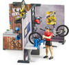 Bruder® Actionfigur bworld 63120 Fahrrad Shop, mit Rennrad Mountainbike...