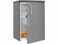 exquisit Kühlschrank KS16-V-H-010D inoxlook, 85,5 cm hoch, 56 cm breit