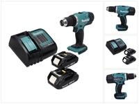 Makita Akku-Schrauber DDF 453 SYX4 Akku Bohrschrauber 18 V 42 Nm + 2x Akku 1,5...