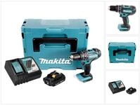 Makita Schlagbohrmaschine DHP 482 RA1J Akku Schlagbohrschrauber 18 V 62 Nm + 1x Akku