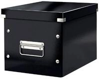 LEITZ Aufbewahrungsbox 1 Aufbewahrungsbox CLICK & STORE WOW CUBE mittel schwarz