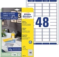 Avery Zweckform Etiketten 7636-10 480 AVERY Zweckform Adressetiketten 7636-10 wei&szlig;
