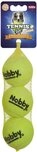 Nobby Tierquietschie Tennisball mit Squeaker, M &Oslash;6,5cm, einfarbig, 3er Netz