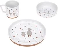 L&Auml;SSIG Kindergeschirr-Set Tiny Farmer, Sheep/Goose (3-tlg), 1 Personen, Porzellan,