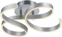 TRIO Leuchten LED Deckenleuchte FRANCIS, 1-flammig, Aluminium, B 54 x T 52 cm,