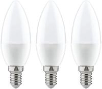 Paulmann LED-Leuchtmittel Kerze 4W E14 230V Warmwei&szlig; 3er-Pack, E14, 3 St.,