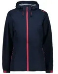 CMP Regenjacke CMP Damen Regenjacke Woman Rain Jacket Fix Hood 39X6636 blau 36...