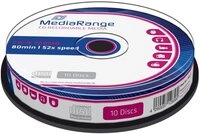 Mediarange CD-Rohling 10 Mediarange Rohlinge CD-R 80Min 700MB 52x Spindel