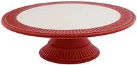 Greengate Servierplatte Alice Kuchenplatte red 28 cm, Steinzeug, (Platten)