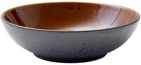 Bitz Salatsch&uuml;ssel Salatbowl black / amber 24 cm, Steinzeug, (Gl&uuml;hbirnen),