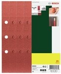 BOSCH Schleifpapier Promoline, (25 St&uuml;ck), Set 8 L&ouml;cher f. Black+Decker