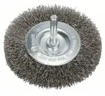 BOSCH Schleifaufsatz Scheibenb&uuml;rste, gewellt, rostfrei, 80 mm, 0.2 mm, 4 mm,...