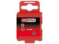 KS Tools Kreuzschlitz-Bit, 5 Stück, 1/4 Bit PZ, 50 mm, PZ0, 5er Pack"