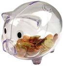 Macma Spardose Sparschwein / Farbe: transparent klar