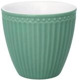 Greengate Becher Alice Latte Cup dusty green 0,25 l, Steingut