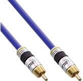 Inline Cinch Kabel VIDEO & digital AUDIO, PREMIUM, 1x Cinch St / St, 0,5m...