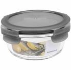 LOCK & LOCK Teedose Box "Boroseal" 0,38 l rund &Oslash; 13 x 6,5 cm, transparent, Glas