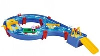 Aquaplay Wasserspieltisch Amphie-Set, kleine Wasserstra&szlig;e mit Fahrzeug und