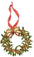 Villeroy & Boch Dekofigur Winter Collage Accessoires Metallh&auml;nger Xmas Kranz...