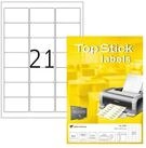 TopStick Etiketten TopStick 8699 Etiketten - 63,5 x 38,1 mm - wei&szlig; - 2.100...