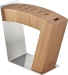 R&Ouml;SLE Messerblock MoveX (1tlg), aus Edelstahl und Ulmenholz, zwei...