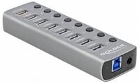Delock DeLOCK USB 3.2 Gen 1 Hub mit 7 Ports + 1 Computer-Adapter