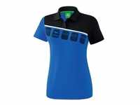 Erima Poloshirt Damen 5-C Poloshirt blau|schwarz|weiß 46