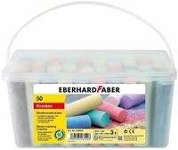 Eberhard Faber Kreidemarker Stra&szlig;enmalkreide farbig sortiert 50 St&uuml;ck im...